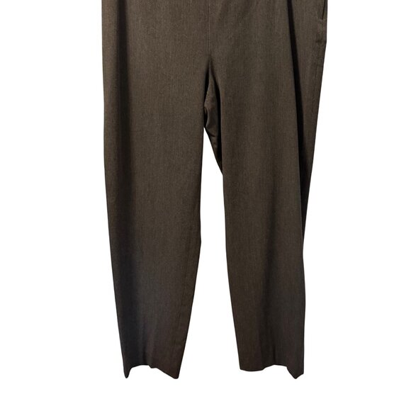 Talbots Womens Classic Slim Pants Size 14 Gray Polyester/Rayon Blend Side Zip - Picture 9 of 12